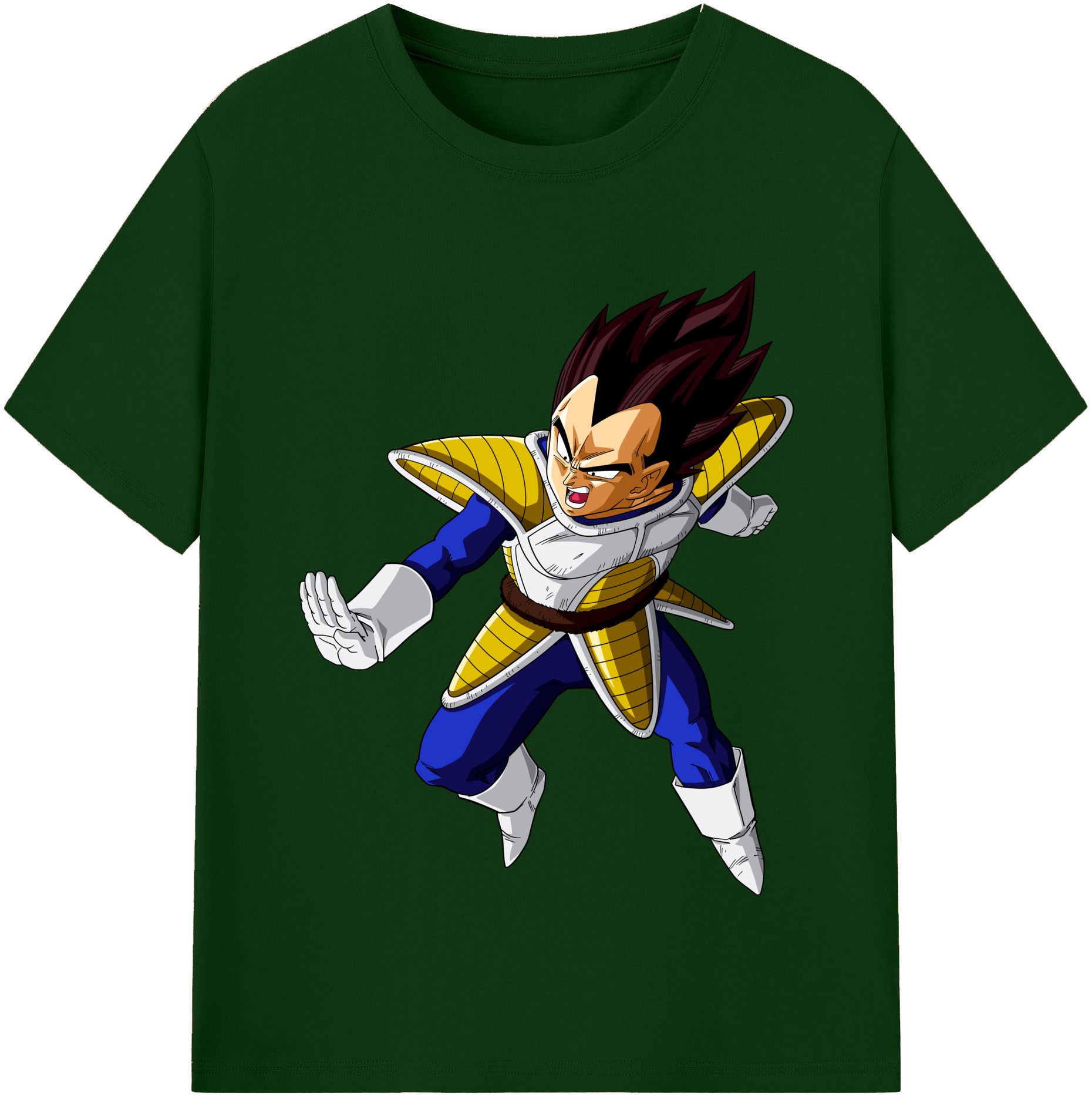（画像用） ドラゴンボール ベジータ四世（Bejīta Yonsei）DRAGON BALL Vegeta IV 綿100％半袖Tシャツ（フロントプリント）